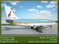 Boeing 737-200 Air Tanzania in 1:144