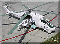UN Helikopter im Maßstab 1:72